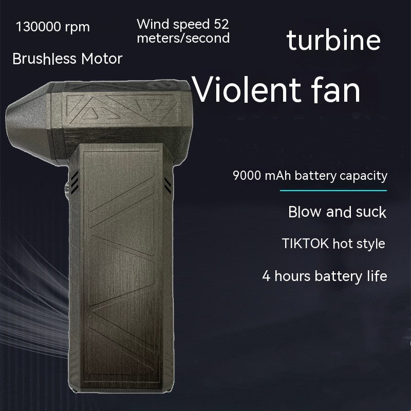 Turbo Fan Silent High Power Jet Fan Brushless Motor Air Duster Fast Recharging Dust Blower Air Blower